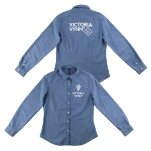 Victoria Vynn It`s me printed denim shirt