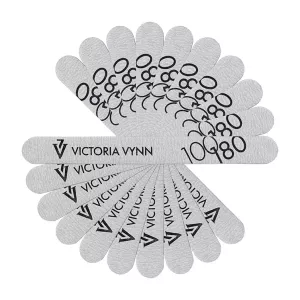 White straight nail file 100/180 Victoria Vynn - 10 pcs