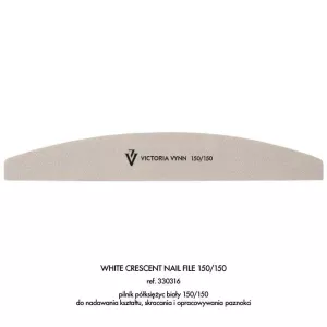 WHITE CRESCENT NAIL FILE 150/150 Victoria Vynn